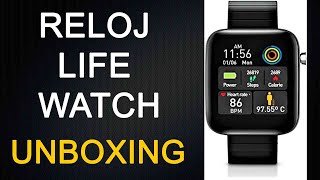 Life Watch Unboxing  Reloj Inteligente Life Watch Review [upl. by Drol]