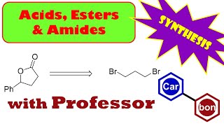 Lactone Synthesis Problem from dibromopropane Organic Chemistry Help Tutorial ester amide [upl. by Nnaeitak804]