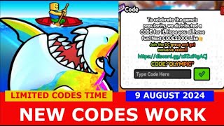 NEW CODES🦈Shark bite simulator ROBLOX  LIMITED CODES TIME  9 AUGUST 2024 [upl. by Thordis]