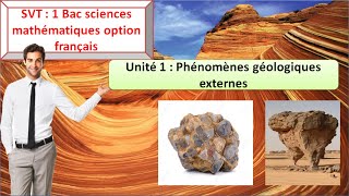 Unité 1  Phénomènes géologiques externes  SVT 1BAC sciences mathématiques option français [upl. by Roth639]