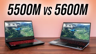 RX 5600M vs RX 5500M  16 Game Laptop Comparison [upl. by Irehs]