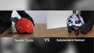 Spyder Zyclo VS Substandard Helmet [upl. by Mckenzie]