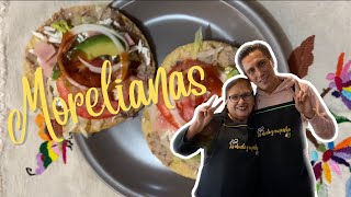 TOSTADAS MORELIANAS  Receta de antojito mexicano [upl. by Eidorb65]