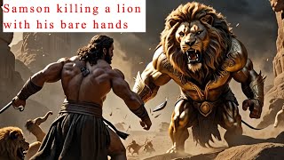 Samson Killing a Lion with his bare hands [upl. by Suilmann]