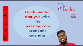 Fundamental analysis with the investingcom economic calendar [upl. by Redep]