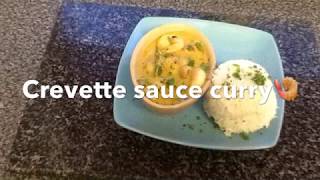 Crevettes Curry Sauce Vert🍤🍤🍤 [upl. by Chantalle]