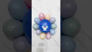 😱Blue Baby Shark Escaped Popping Colorful Water Balloons Reverse Video Asmr balloon asmr funny [upl. by Norvell753]