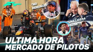 ¡¡ULTIMA HORA MERCADO de PILOTOS CHECO PEREZ se NIEGA a RENUNCIARVOWLES ANTICIPA FUTURO COLAPINTO [upl. by Eisse]