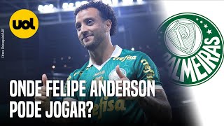 FELIPE ANDERSON EXPLICA EM QUAIS POSIÇÕES PODE ATUAR PELO PALMEIRAS [upl. by Marvel]