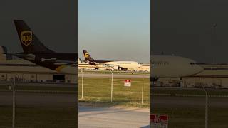 UPS A300600 takeoff at SDF airport shorts [upl. by Adrahs]