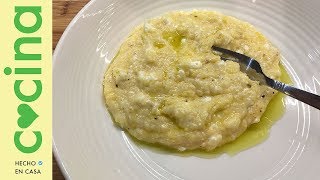 COCINA⎜Receta de polenta cremosa con queso feta [upl. by Calvinna577]