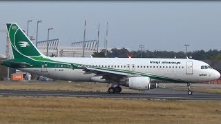 Iraqi Airways A320214  Takeoff Frankfurt Airport  YIARD [upl. by Tami]