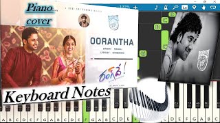 Oorantha Song Keyboard Notes piano cover  Devi Sri Prasad  NithiinKeerthySureshRangDe [upl. by Macfarlane]