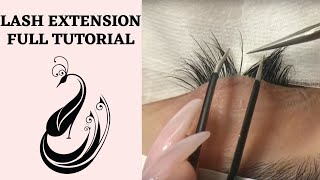 Eyelash Extensions 101  Full Tutorial on Application [upl. by Assirehs]