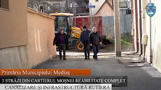 3 străzi din cartierul Moșnei reabilitate complet  Canalizare și infrastructură rutieră [upl. by Nyral]