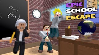 EPIC ESCAPE FROM THE SCHOOL  SCHOOL ESCAPE OBBY  ROBLOX roblox obbyroblox obby [upl. by Hpseoj]