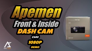 Apeman C680 Dash Cam Demo [upl. by Kirred578]