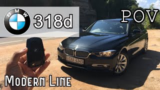 BMW 318d F30 MODERN LINE 150HP POV Test Drive with 0  100 Kmph Speed Test  SHIFTCAR [upl. by Hsiekal]