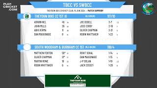 Theydon Bois CC 1st XI v South Woodham amp Burnham CC 1st XI [upl. by Ynehpets]