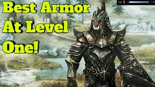 Skyrim SE  BEST ARMOR at LEVEL 1 and How To Get It [upl. by Percival]