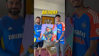 Virat Kohli Ko Birthday पर Mili Hanuman Ji Ki Painting GIFT में  Virat Viral Video shorts [upl. by Ethan]