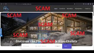 SCAM premiumskichaletscom SCAM premiumskichaletseu SCAM [upl. by Kcirdnek]