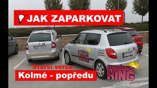 JAK ZAPARKOVAT Parkování popředu  parkovací automat se závorou  Forward perpendicular parking [upl. by Ayetal]