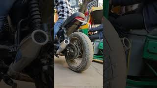 Yezdi Scrambler Exhaust Modified  Exhaust Modified  Scrambler Exhaust Modification  Yezdi [upl. by Eirehs]