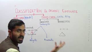 L3 Classification Of Organic compounds Aliphatic and Cyclic Compounds in Urdu Hindi [upl. by Warwick]