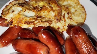 LETS COOK LONGGANISA AND EGG SANISIDEUP recipe food cooking videoviral trending asmr [upl. by Adlin]