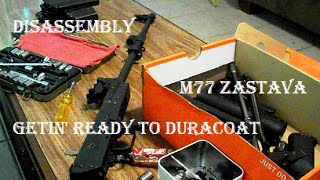 M77 Zastava Disassembly  Getin Ready to DuraCoat [upl. by Basso]