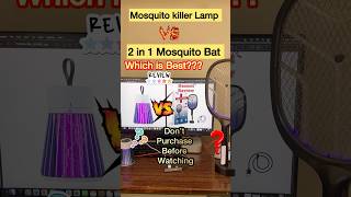 Mosquito killer lamp vs 2 in 1 Mosquito Bat Racket Review Triactiv mosquito racket 2in1 dual mode [upl. by Ahsina952]