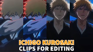 Ichigo Kurosaki  BLEACH  Clips For Editing  HIGH QUALITY  CC [upl. by Morganne]