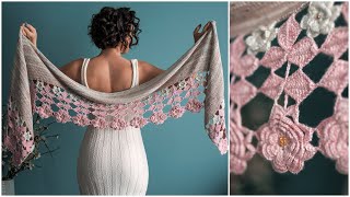 StepbyStep Instructions How to Crochet the Flowers for the Stunning Field Flowers Shawl [upl. by Yahiya]