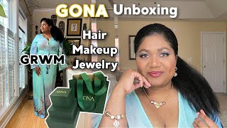 GRWM My Natural Hair Makeup amp Jewelry Haul ft GONA grwm jewelryaddict gonajewelry [upl. by Amimej]