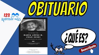 ¿Qué es un obituario o esquela Vídeo para niños [upl. by Violetta]