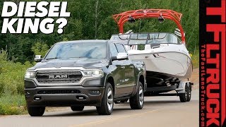 Here is How the 2020 Ram 1500 EcoDiesel Tows and Goes OffRoad First Drive Review [upl. by Lananna]