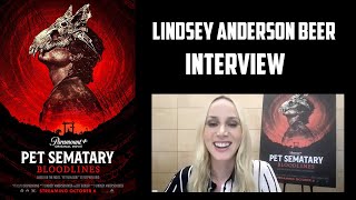 Lindsey Anderson Beer Interview  Pet Sematary Bloodlines Paramount [upl. by Renckens]