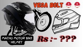 Unveiling the Best Helmet Vega Bolt Macho under 2000 [upl. by Francisca]