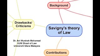 Jurisprudence Savignys Theory of Historical Law [upl. by Leribag]