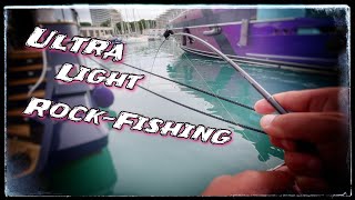 ULTRA LIGHT ROCKFISHING Pêche en port au MINI POWER ISOME [upl. by Labors419]