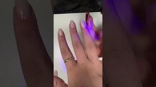 Hard structured gel almond dual form nail extension application nails [upl. by Yehudit]