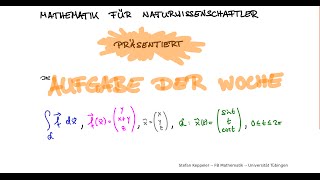 Aufgabe der Woche  Kurvenintegrale [upl. by Ing]