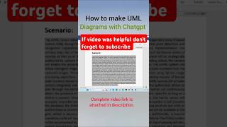 How to make UML diagrams with chatgpt chatgpt education [upl. by Meek]