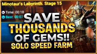 20 SEC RATHALOS SOLO SPEED FARM A MUST USE For Minotaur 15 Raid Shadow Legends [upl. by Stromberg]