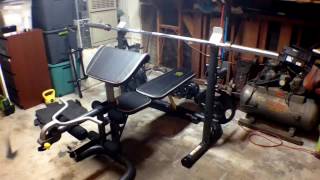 In depth look at Golds Gym XRS 20 Olympic Workout Bench and Rack [upl. by Lymn899]