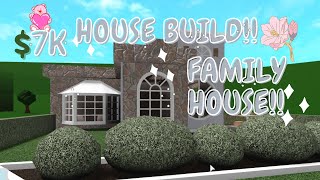 7K BLOXBURG FAMILY HOUSE BUILD NO GAMEPASS  PART1 [upl. by Aserret]