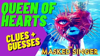 Queen of Hearts Clues and Guesses  Masked Singer  Episode 12 [upl. by Honeyman452]