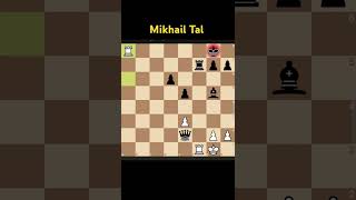 4 Mikhail Tal Brilliancy ‼️💯chess mikhailtal brilliant shortsvideo [upl. by Piers]