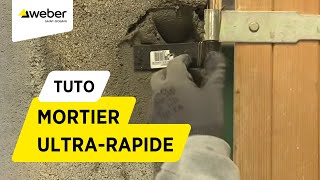 Comment utiliser un mortier de maçonnerie à prise ultrarapide   Weber [upl. by Adyan404]